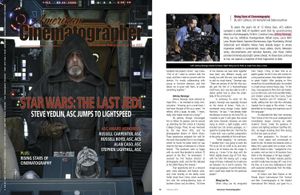 American Cinematographer Magazine 2018 Rising Stars of Cinematography