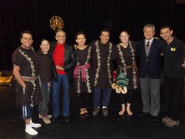 Cast of OH!YAHTAY with director Walter Ventosilla and friends in Peru.