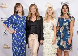 Vicky Wight, Rita Wilson, Arden Myrin, Bridget Stokes at Boy Genius premiere