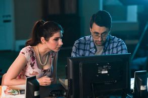 Kaetlynn E. Newberry and Dominic Luongo in Widow's Point dir. Gregory Lamberson