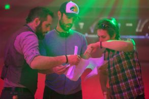 On the set of Bad Night