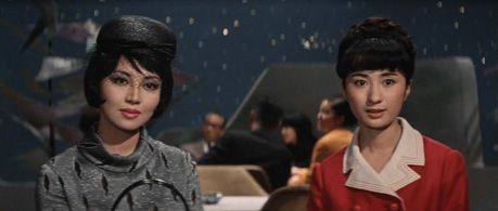 Kumi Mizuno and Keiko Sawai in Invasion of Astro-Monster (1965)