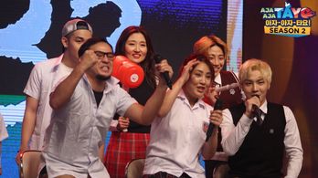 Euijin Lee, Namki Hong, Hyungmin Jeon, Alwyn Uytingco, Julian Trono, and Jean Kim in Aja aja tayo (2018)