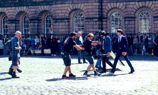 John Scougall filming The Victim