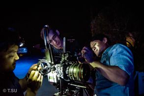 All hands on deck during the shoot for Art of the Dead