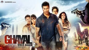 Sunny Deol, Aanchal Munjal, Shivam Patil, Rishabh Arora, and Diana Khan in Ghayal Once Again (2016)
