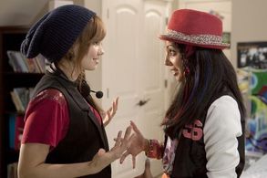 Debby Ryan and Sarena Parmar in Radio Rebel (2012)