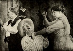 Augustus Carney and Margaret Joslin in Love on Tough Luck Ranch (1912)