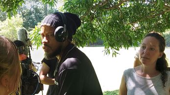 Raymond with producer Jodi Beck