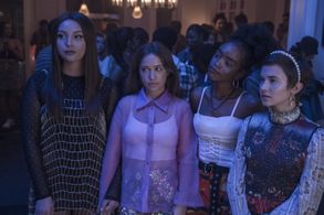 Zoey Luna, Gideon Adlon, Lovie Simone, and Cailee Spaeny in The Craft: Legacy (2020)