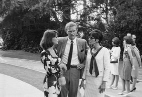 Natalie Wood, Steve McQueen, Neile Adams, and Luci Baines Johnson