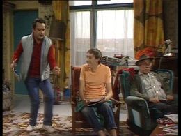 David Jason, Nicholas Lyndhurst, and Lennard Pearce in Only Fools and Horses (1981)
