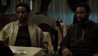 Nnamdi Asomugha and Luke Forbes in Crown Heights (2017)