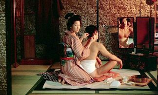 Tatsuya Fuji and Eiko Matsuda in In the Realm of the Senses (1976)