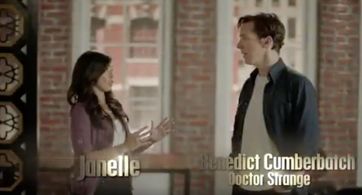 Still of Janelle Marie alongside Benedict Cumberbatch for Disney Channel Movie Surfers