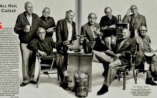 Woody Allen, Carl Reiner, Sid Caesar, Larry Gelbart, Joseph Stein, and Mel Tolkin in Your Show of Shows (1950)