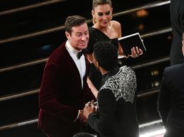 Elizabeth Chambers, Chadwick Boseman, and Armie Hammer at an event for The Oscars (2018)