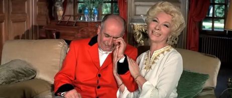 Louis de Funès and Claude Gensac in The Gendarme Takes Off (1970)