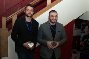 Pegram Ansari(actor) & Pouria Heidary Oureh(director) in 33rd Mons International Love Film Festival