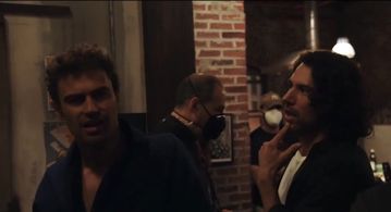 With Theo James in The Time Traveler's Wife
