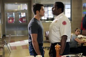 Eamonn Walker, Steven R. McQueen, and Monica Raymund in Chicago Fire (2012)
