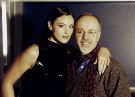 Shooting commercials with Monica Bellucci