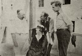 Wayne Arey, Doris Grey, Lloyd Lonergan, and Ernest C. Warde in Her Beloved Enemy (1917)