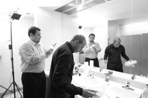 On the set of Flowers for Harriet Coburn.