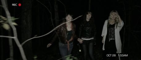 Kimberly Laferriere, Laurence Dauphinais, and Juliette Gosselin in The Gracefield Incident (2017)