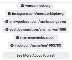 social media links .