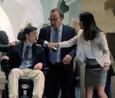 Charito Mertz, Jim Belushi, and Charlie Rowe in Gigi & Nate