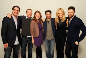 Malin Akerman, Jenna Fischer, Topher Grace, Lee Kirk, Chris Messina, and Rich Sommer