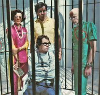 Cliff De Young, Richard O'Brien, Manning Redwood, and Darlene Johnson in Shock Treatment (1981)
