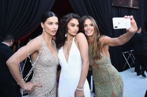 Heidi Klum, Adriana Lima, and Shanina Shaik at an event for The Oscars (2018)