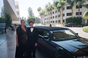 Hollywood-Helen Proimos & Brandon Hannan (Vito, Jr.- The Sopranos) going to the Emmy Awards