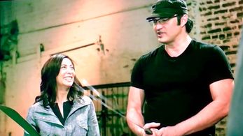 Diana Lee Inosanto with director Robert Rodriguez on El Rey Network /Man At Arms: Art of War
