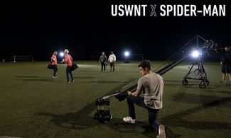 Andrew Bursiaga, Megan Rapinoe, and Tobin Heath in Spider-Man: Far from Home (2019)