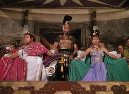 Peter Ustinov, D.A. Clarke-Smith, Patricia Laffan, Ralph Truman, and Alfredo Varelli in Quo Vadis (1951)