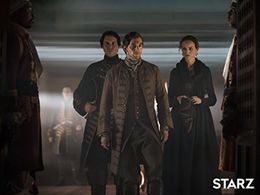 Anna-Louise Plowman, Luke Roberts, and James Gracie in Black Sails (2014)