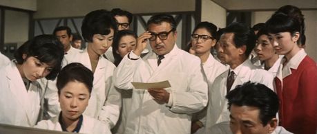 Keiko Sawai and Jun Tazaki in Invasion of Astro-Monster (1965)
