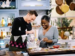 Jeff Mauro and Benjamina Ebuehi in The Kitchen: New Year, New Brunch (2019)