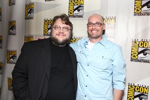 Guillermo del Toro and Troy Nixey at an event for Don't Be Afraid of the Dark (2010)