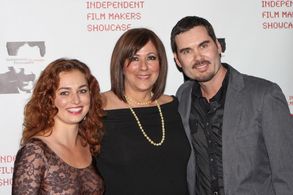 SANTA MONICA, CA - MARCH 21: Actress Georgiana Jianu, Director Diana Valentine and Actor Matthew Grant Godbey participat