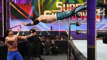 Humberto Garza Solano and Humberto Carrillo in WWE Super Show-Down (2020)