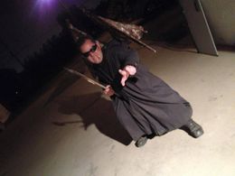 Gabriel Lane on set of Marc schryer's 