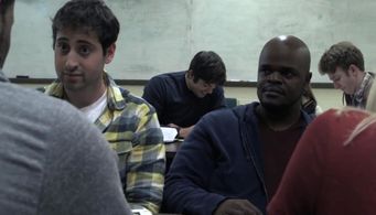 Josh Cahn (Evan) and Nick Chambers (Gary) in Syndicado's feature film Hedgehog starring Madeline Brewer and Ann Dowd