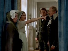 Edith Clever, Peter Lühr, Otto Sander, and Edda Seippel in The Marquise of O (1976)