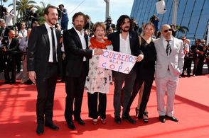 Viggo Mortensen, Ghita Nørby, Lisandro Alonso, Esteban Bigliardi, and Fabian Casas at an event for Jauja (2014)