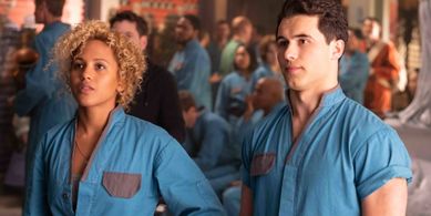 Robbie G.K. and Robyn Alomar in Utopia Falls (2020)