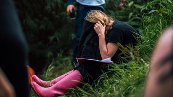 Director Stephanie Zari on set of Zebra Girl